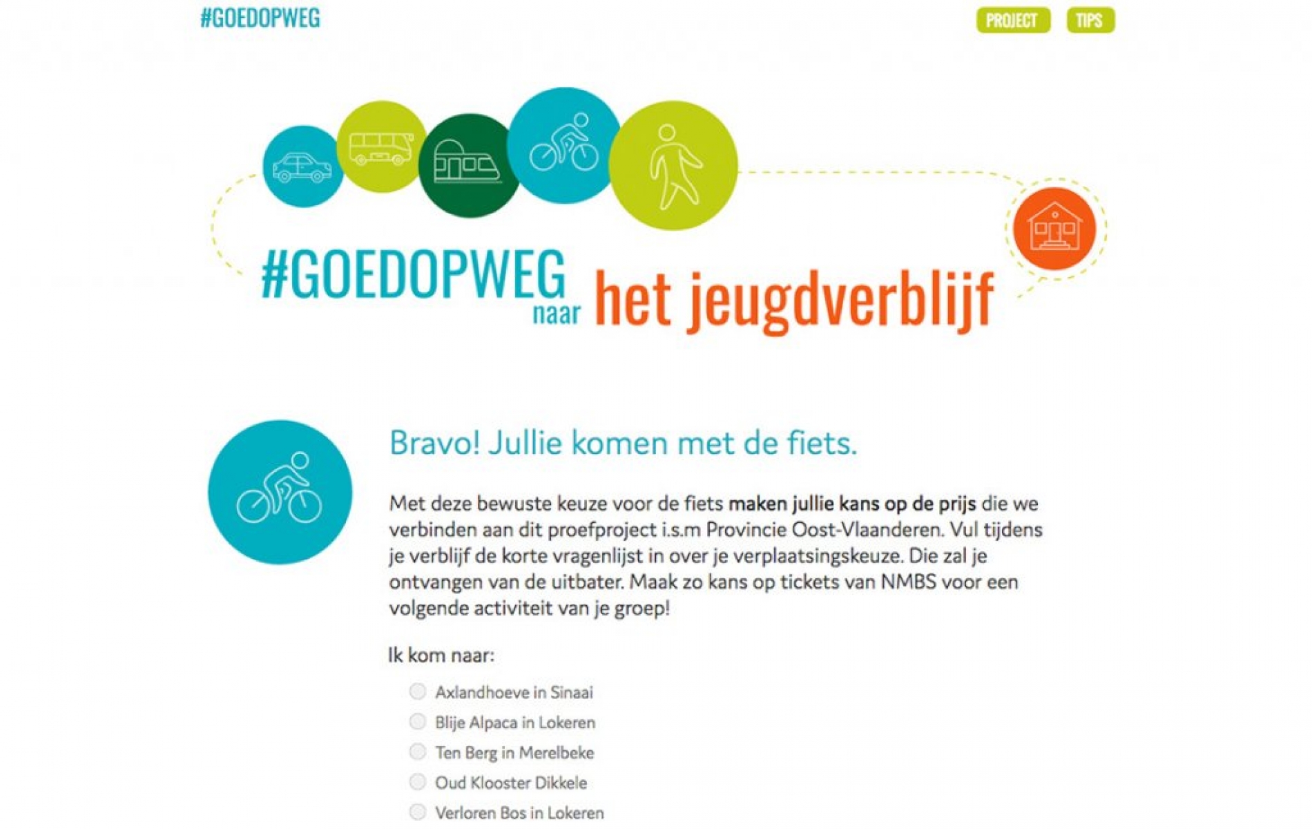 Goed op weg naar het jeugdverblijf